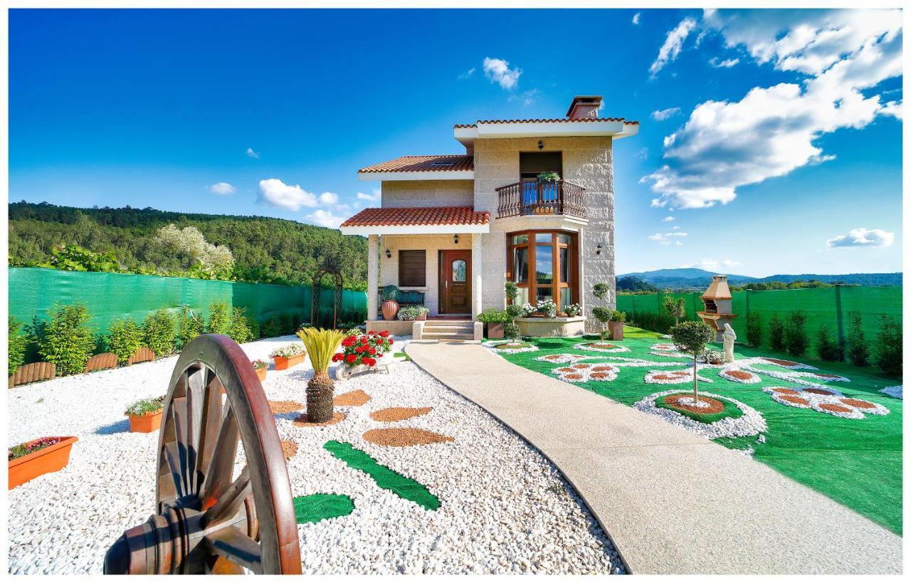 Casa Victoria Garden Con Jacuzzi Y Piscina Villa Caldas De Reis Ngoại thất bức ảnh