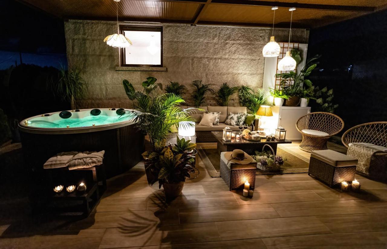 Casa Victoria Garden Con Jacuzzi Y Piscina Villa Caldas De Reis Ngoại thất bức ảnh